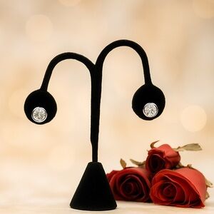 Nolan Miller Rhinestone Stud Earrings Minimalist Classiccore